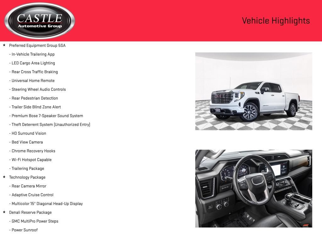 Used 2023 GMC Sierra 1500 Denali w/ Denali Reserve Package AWD/4WD image 12