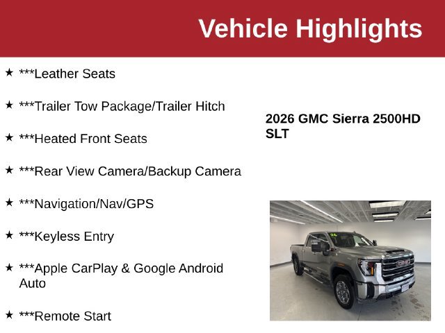 Used 2026 GMC Sierra 2500 SLT AWD/4WD image 10