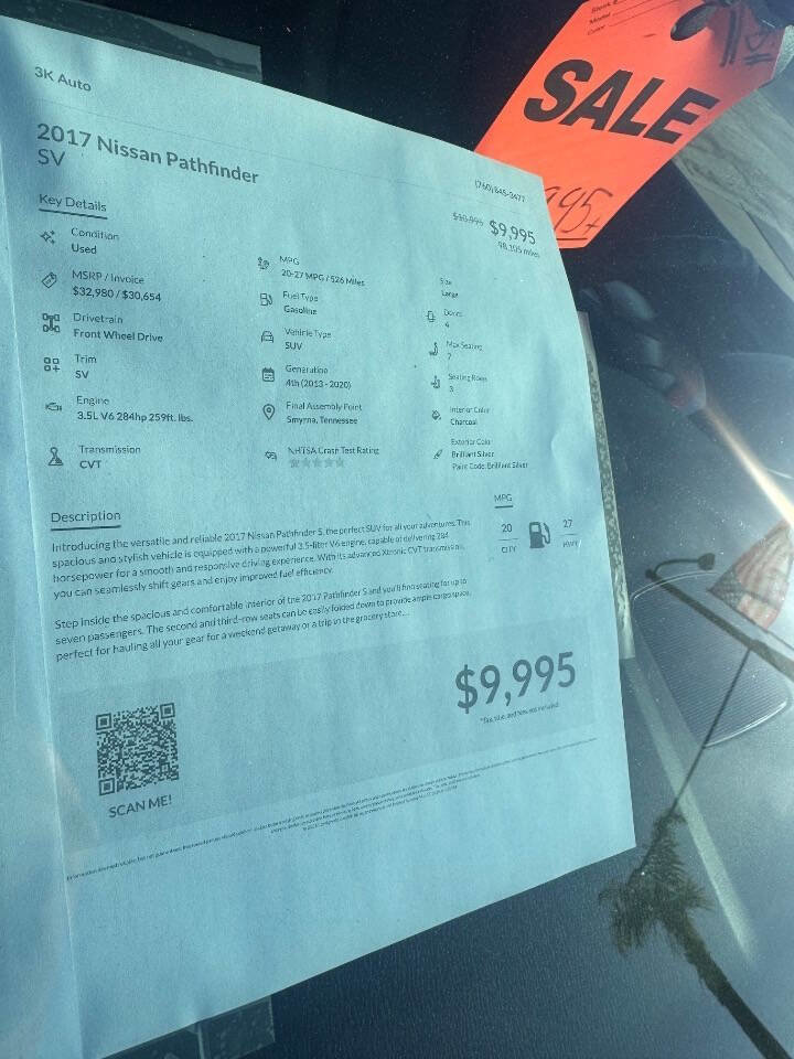 Used 2017 Nissan Pathfinder SV w/ Cargo Package image 20