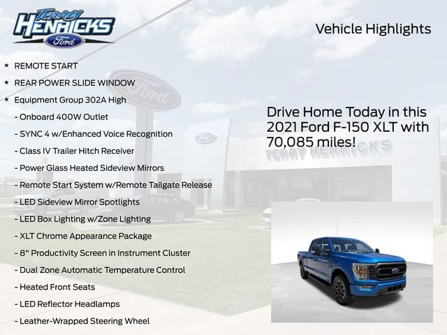Used 2021 Ford F150 XLT w/ Equipment Group 302A High AWD/4WD image 4