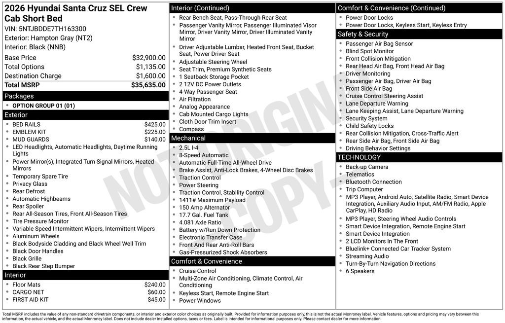 Certified 2026 Hyundai Santa Cruz SEL AWD/4WD image 31