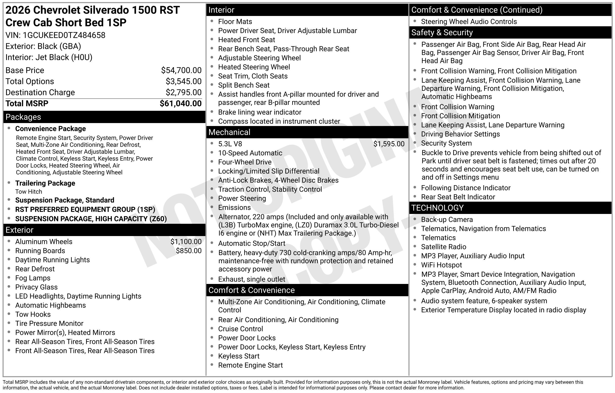 New 2026 Chevrolet Silverado 1500 RST AWD/4WD image 3