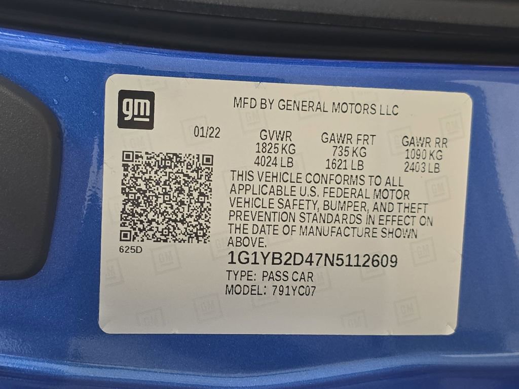 Used 2022 Chevrolet Corvette Stingray Preferred Cpe w/ 2LT RWD image 26