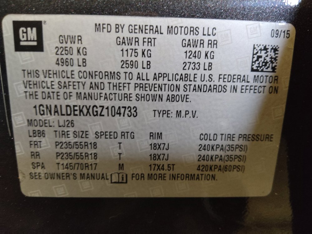 Used 2016 Chevrolet Equinox LTZ w/ Enhanced Convenience Package FWD image 33