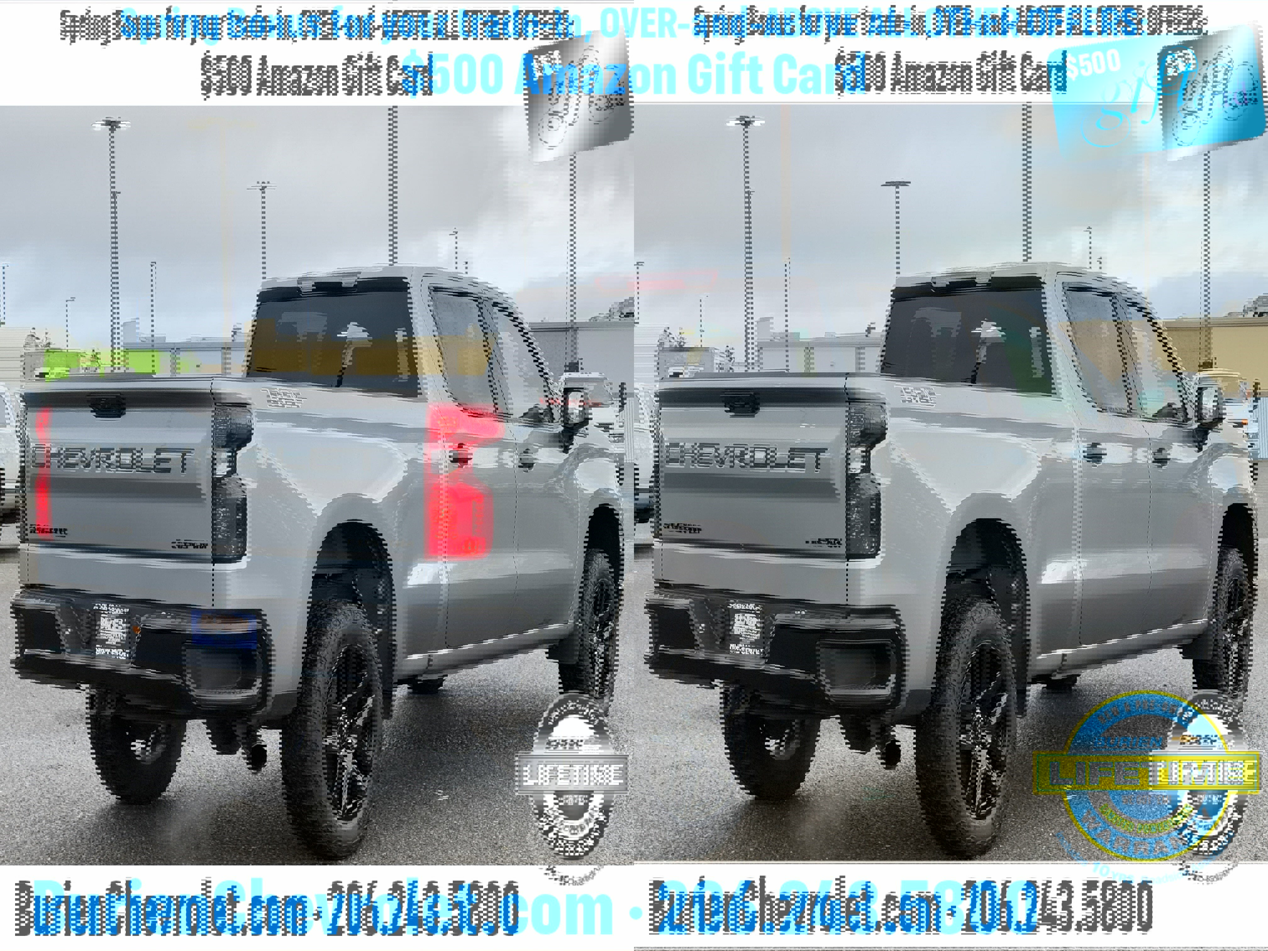 Used 2023 Chevrolet Silverado 1500 Custom Trail Boss w/ LPO, Dark Essentials Package image 5