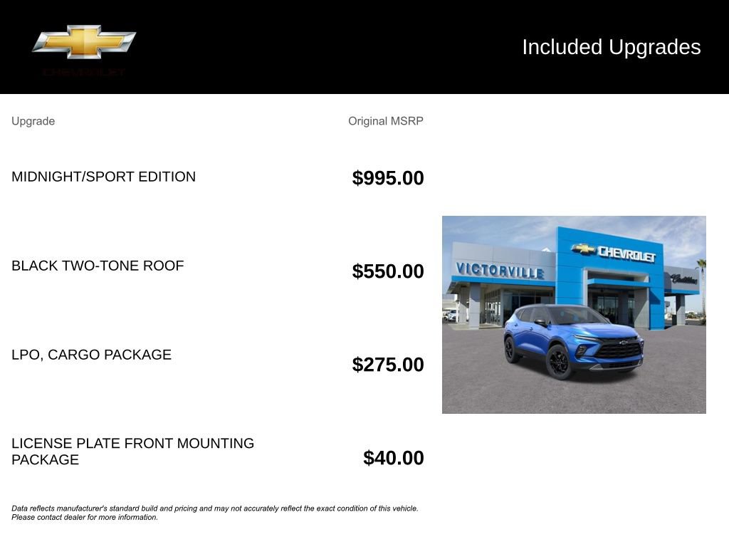Used 2026 Chevrolet Blazer LT w/ Midnight/Sport Edition FWD image 5