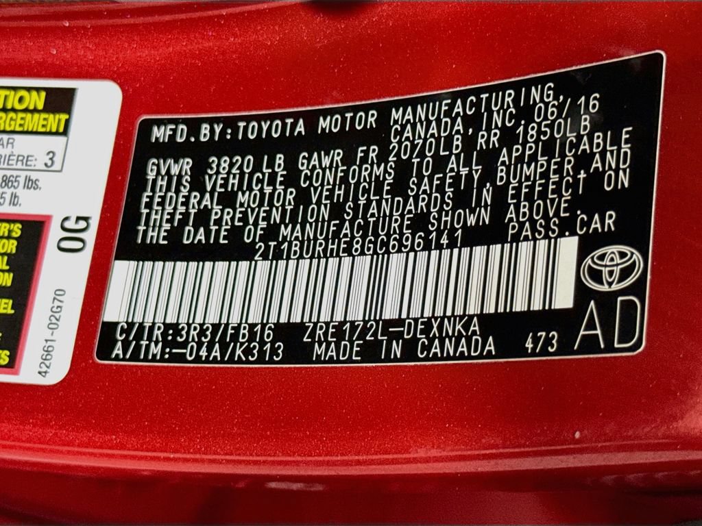 Used 2016 Toyota Corolla LE FWD image 32