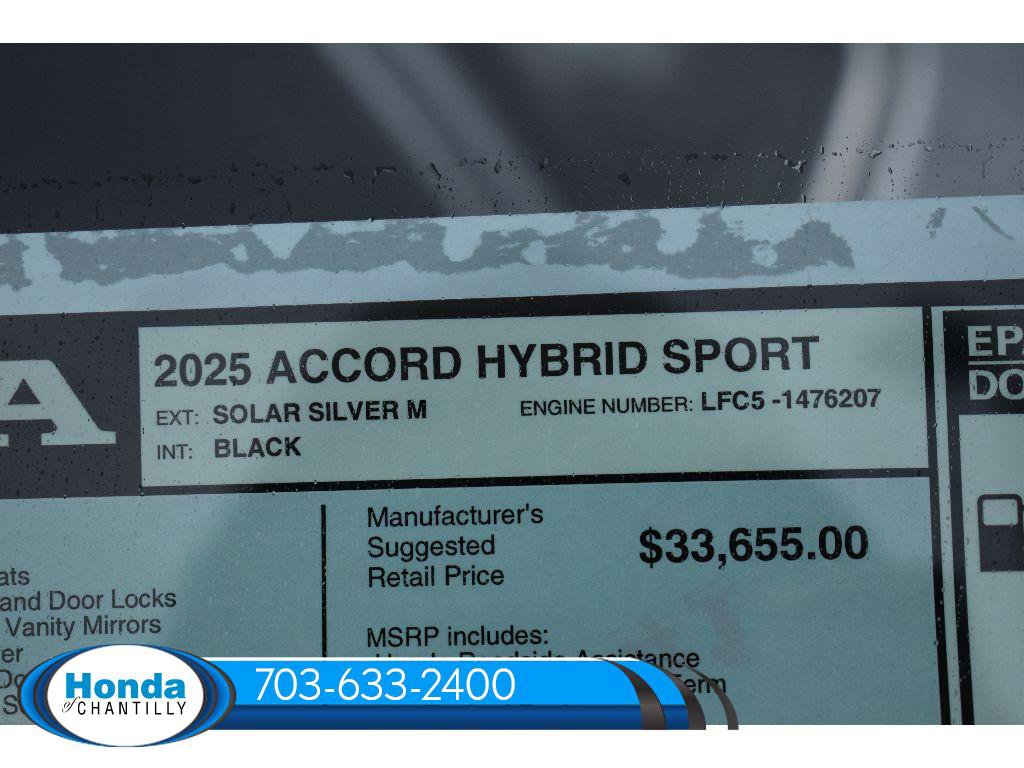 New 2025 Honda Accord Hybrid Sport image 37