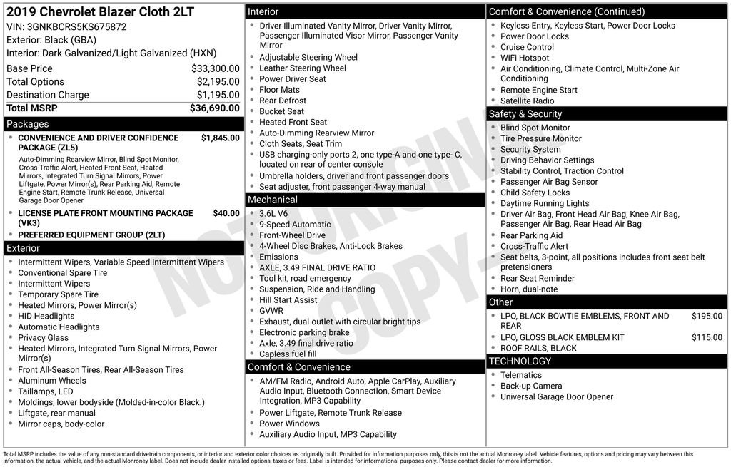 Used 2019 Chevrolet Blazer LT image 27