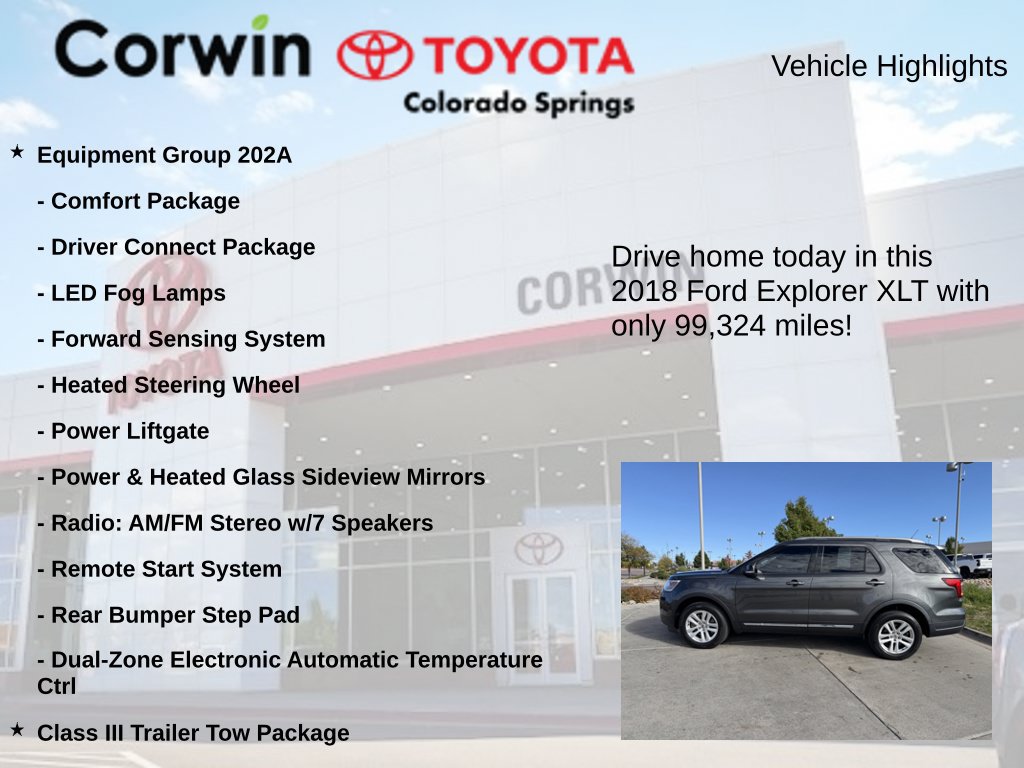 Used 2018 Ford Explorer XLT w/ Equipment Group 202A AWD/4WD image 6