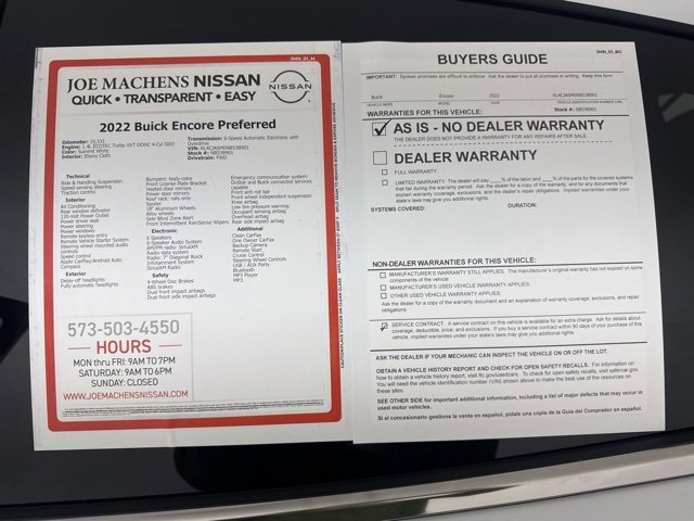 Used 2022 Buick Encore Preferred w/ Safety Package II image 31