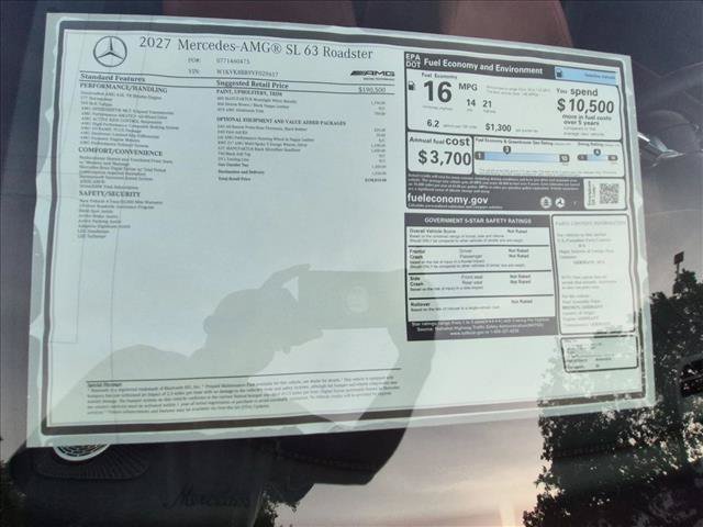 New 2027 Mercedes-Benz SL 63 AMG 4MATIC image 16
