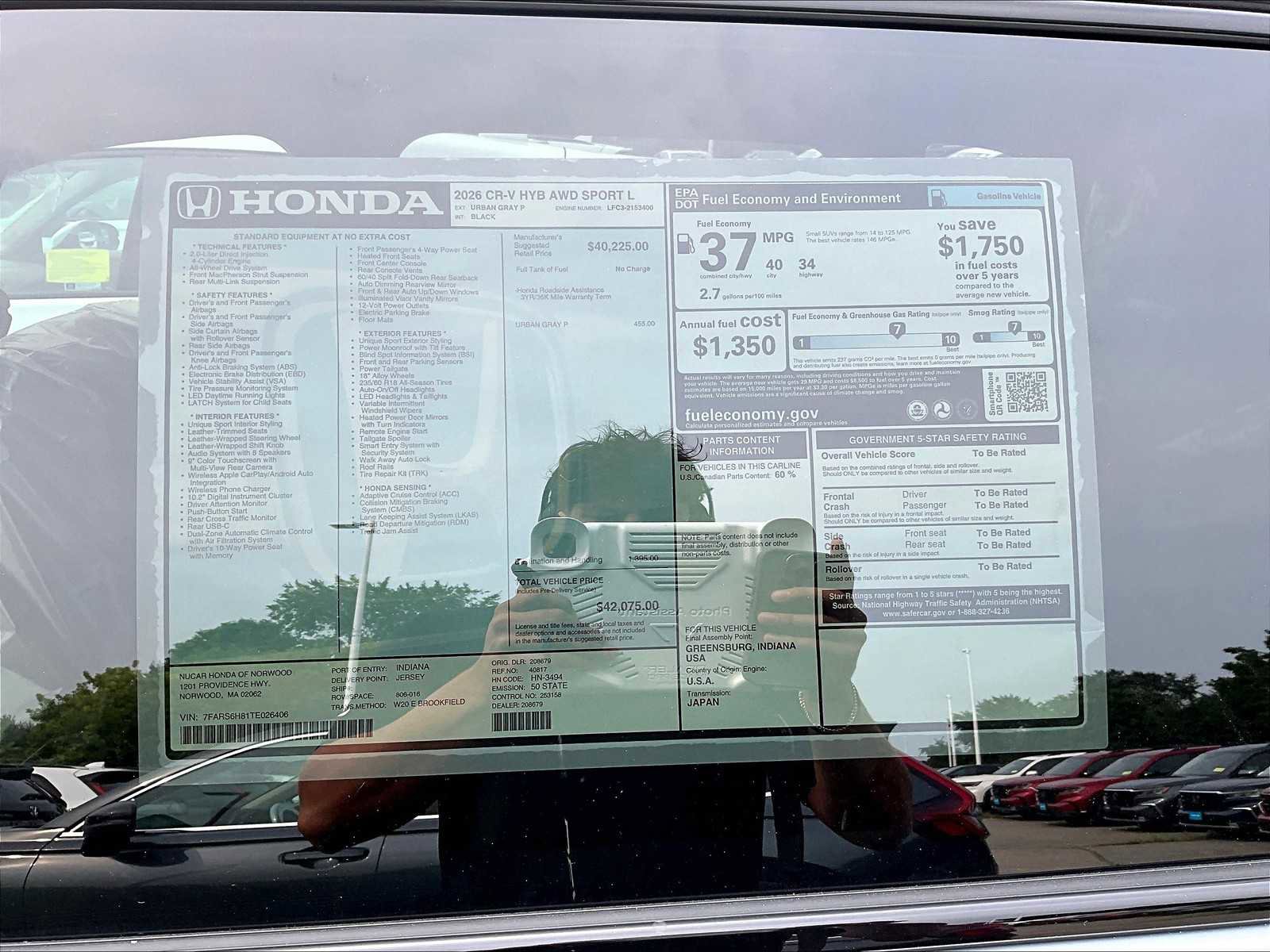 New 2026 Honda CR-V Sport-L image 17