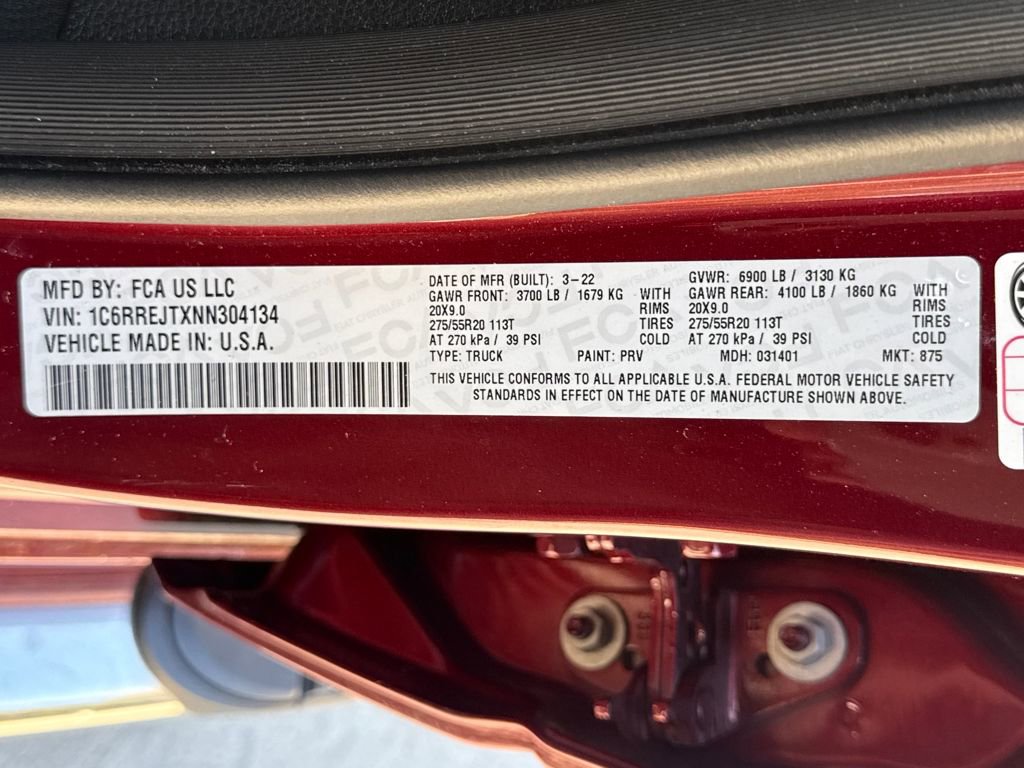 Used 2022 RAM 1500 Laramie w/ Sport Appearance Package image 30