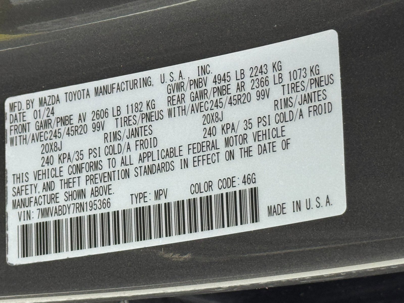 Used 2024 MAZDA CX-50 AWD 2.5 Turbo w/ Premium Pkg image 43