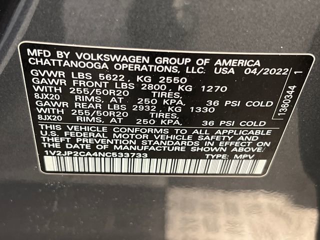 Used 2022 Volkswagen Atlas SE FWD image 30