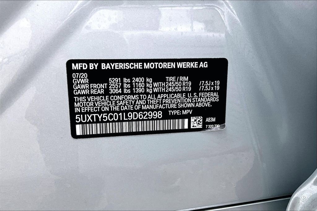 Used 2020 BMW X3 xDrive30i w/ Executive Package AWD/4WD image 15