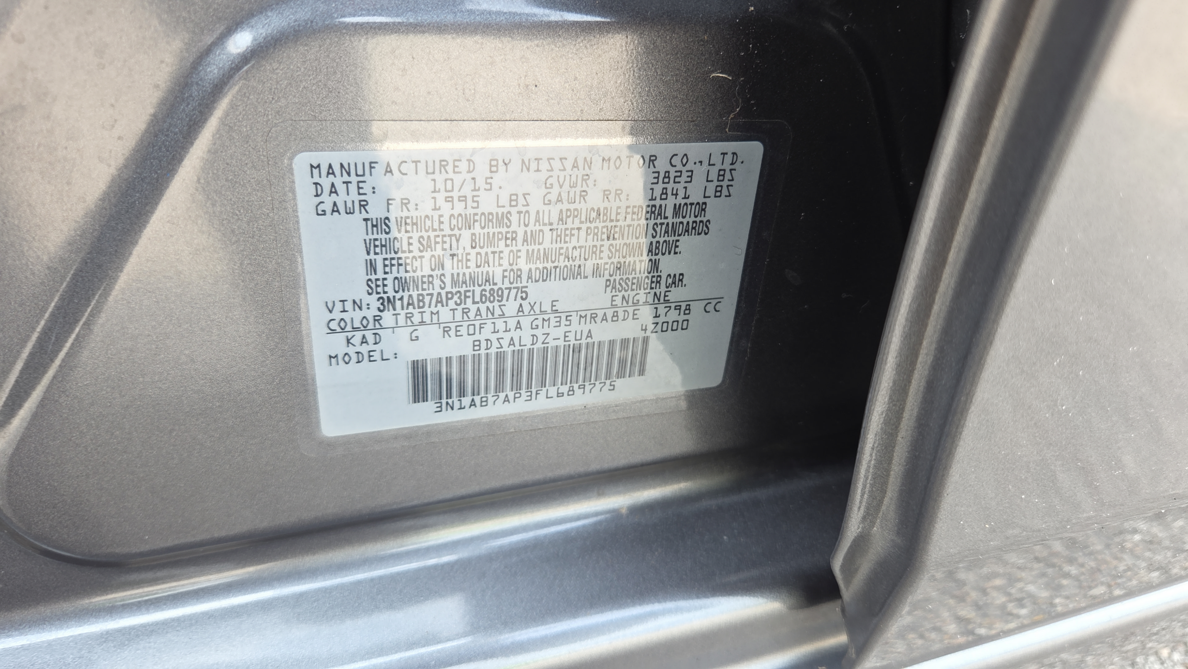 Used 2015 Nissan Sentra SV FWD image 18