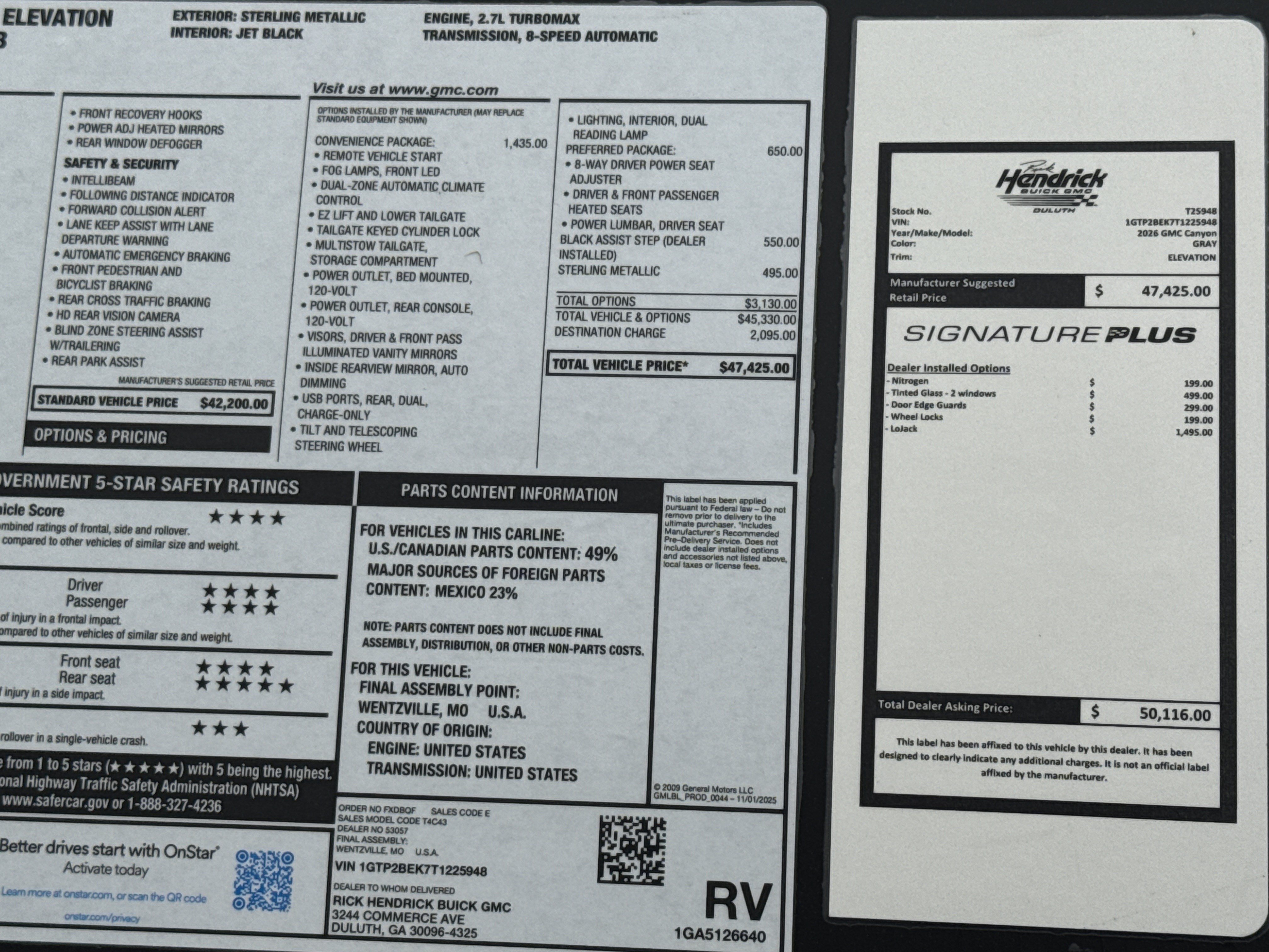 New 2026 GMC Canyon Elevation w/ Convenience Package AWD/4WD image 35