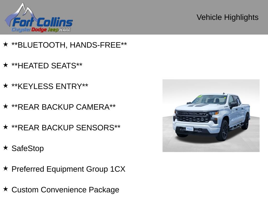 Used 2025 Chevrolet Silverado 1500 Custom w/ Rally Edition AWD/4WD image 4