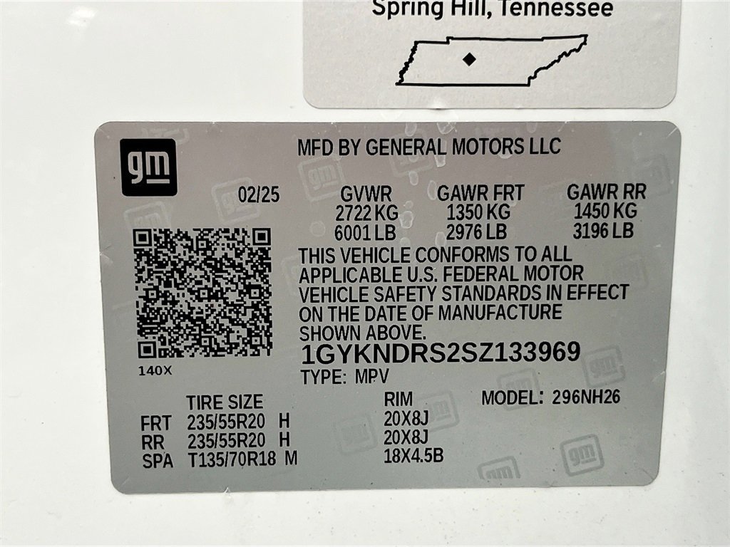 Used 2025 Cadillac XT5 Premium Luxury w/ LPO, ONYX Package image 33