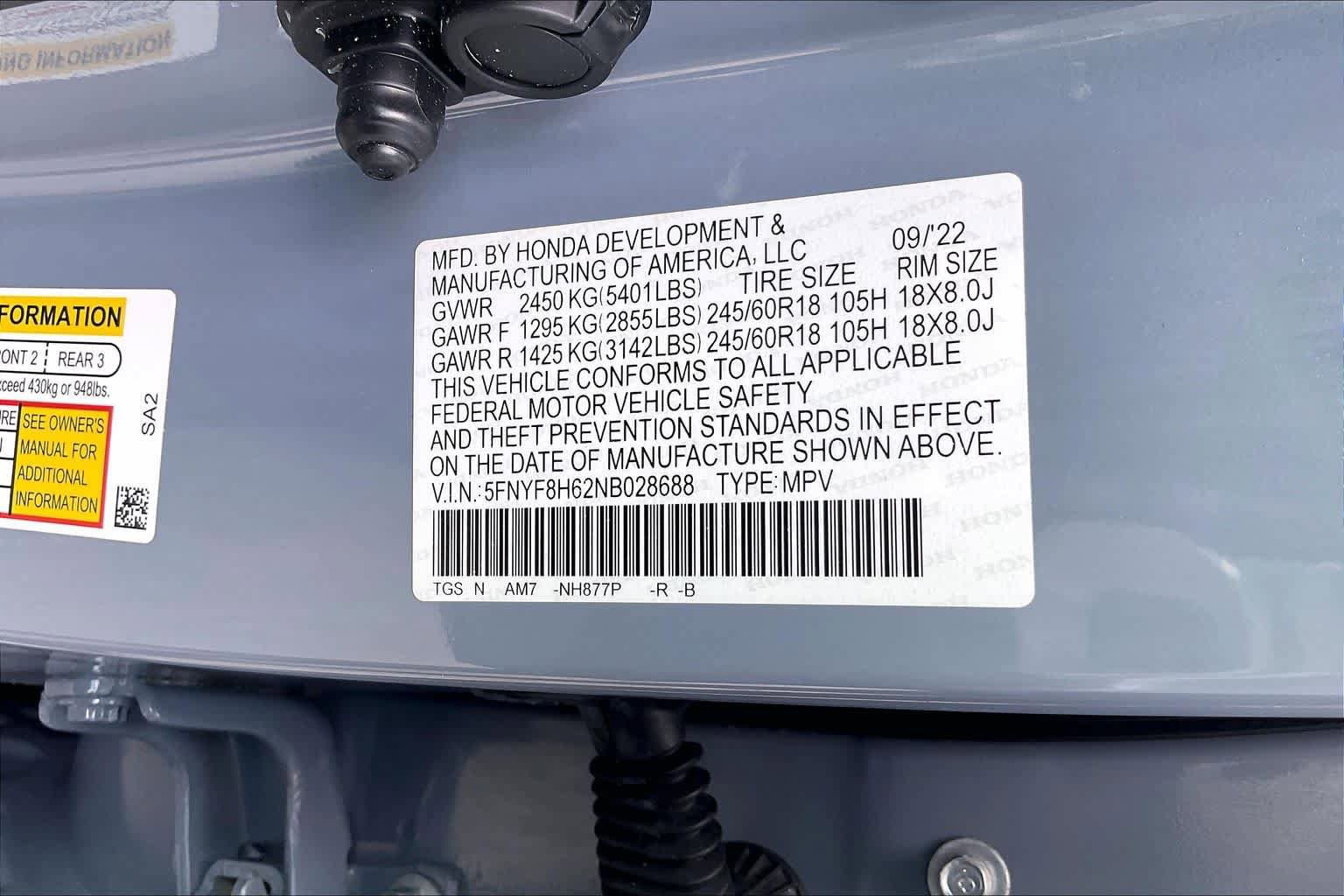 Used 2022 Honda Passport TrailSport image 33