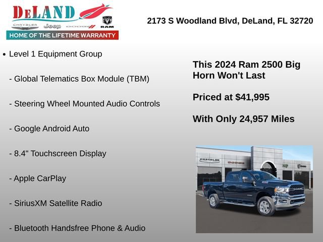 Used 2024 RAM 2500 Big Horn w/ Bed Utility Group image 25