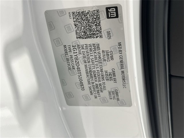 New 2026 Chevrolet Corvette Stingray Preferred Cpe w/ Z51 Performance Package image 31