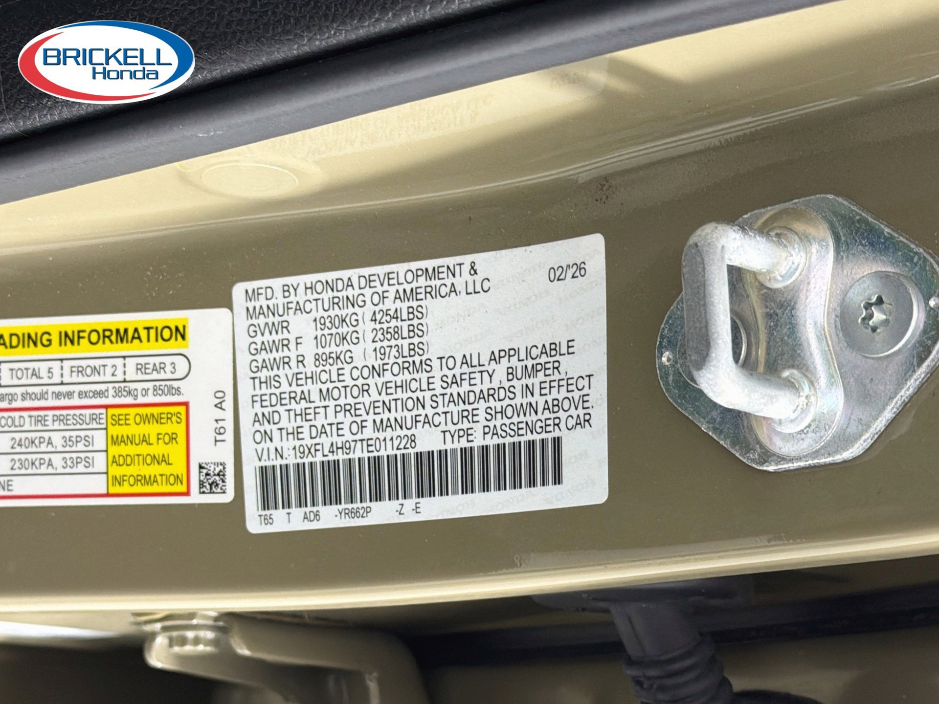Used 2026 Honda Civic Sport Touring image 45