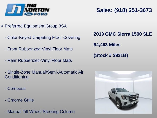 Used 2019 GMC Sierra 1500 SLE w/ SLE Value Package AWD/4WD image 13