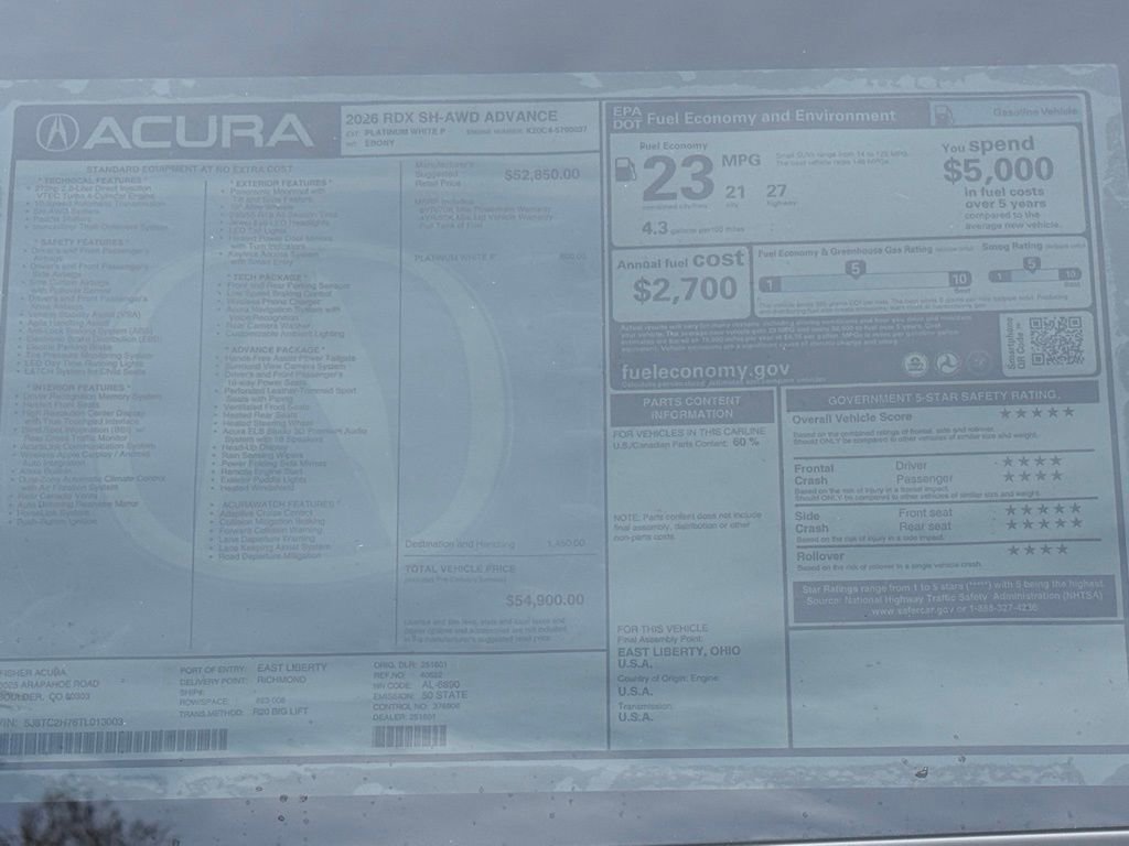 New 2026 Acura RDX SH-AWD w/ Advance Package image 28