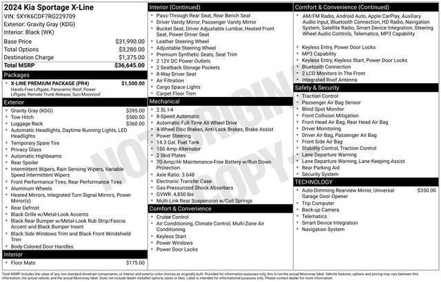 Used 2024 Kia Sportage X-Line w/ X-Line Premium Package image 3