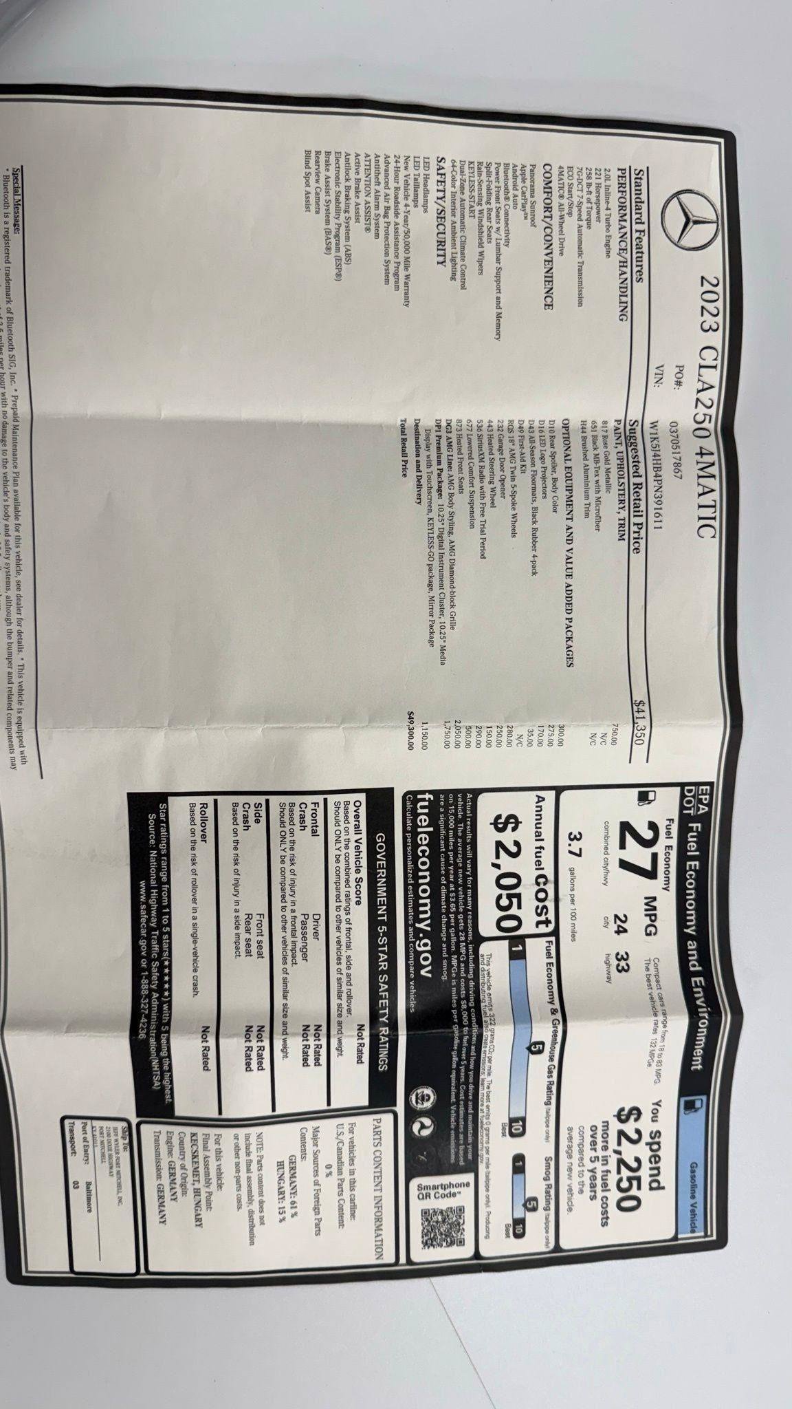 Used 2023 Mercedes-Benz CLA 250 4MATIC image 36