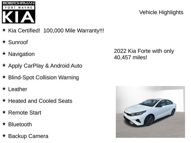 Certified 2022 Kia Forte GT-Line w/ GT-Line Premium Package image 8
