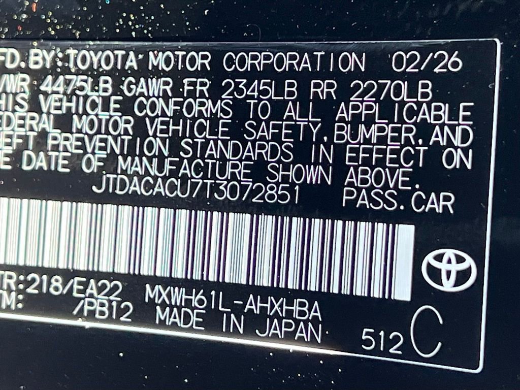 New 2026 Toyota Prius XSE Premium image 24