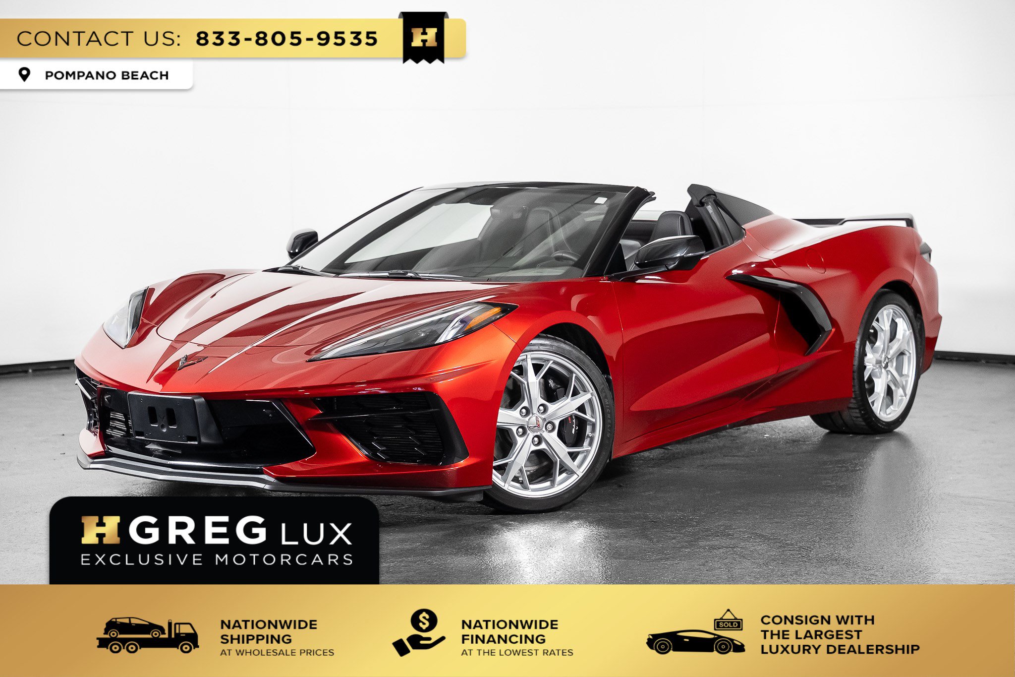 Used 2022 Chevrolet Corvette Stingray Preferred Conv w/ Z51 Performance Package RWD image 1