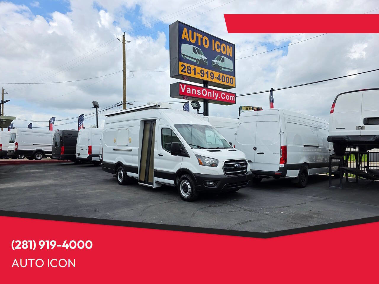 Used 2020 Ford Transit 350 148 High Roof Extended RWD image 1