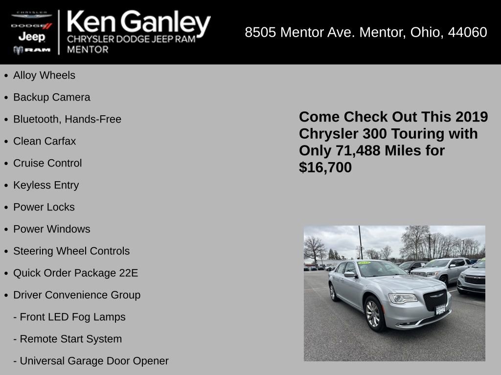 Used 2019 Chrysler 300 Touring w/ Driver Convenience Group image 5