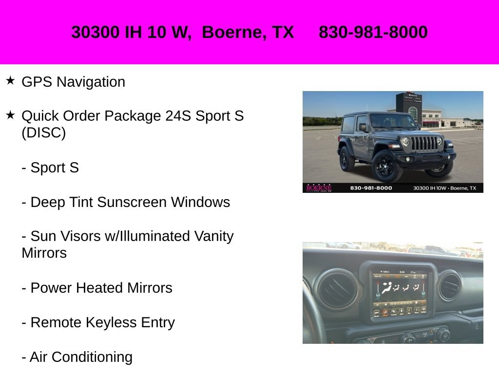 Used 2022 Jeep Wrangler Sport AWD/4WD image 10