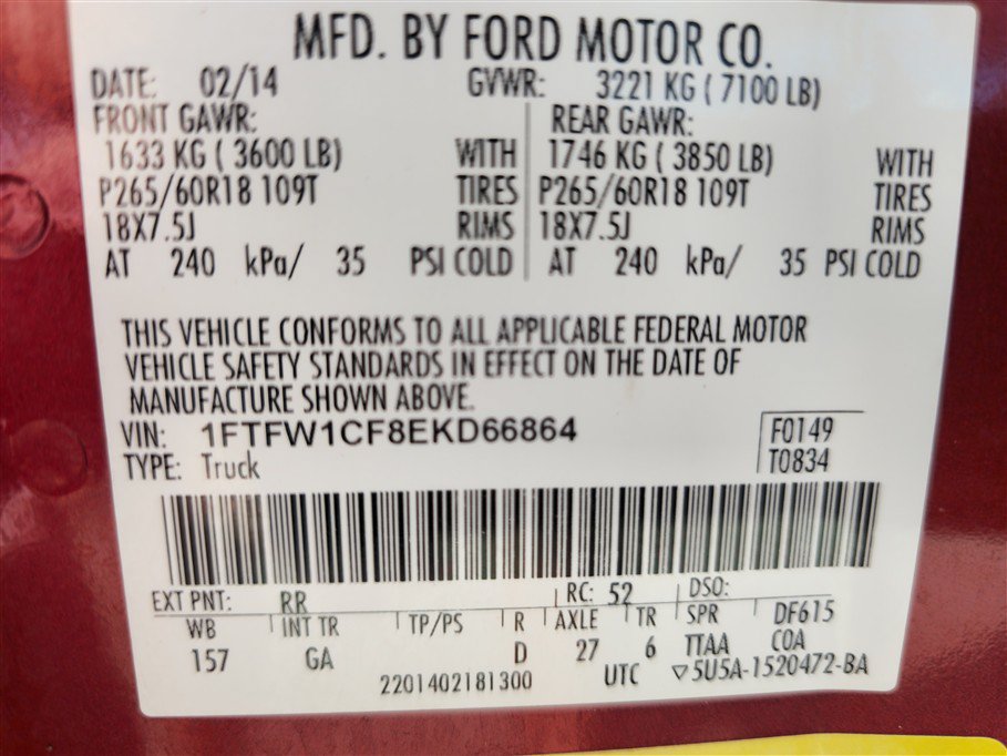 Used 2014 Ford F150 XLT w/ Equipment Group 302A Luxury RWD image 17