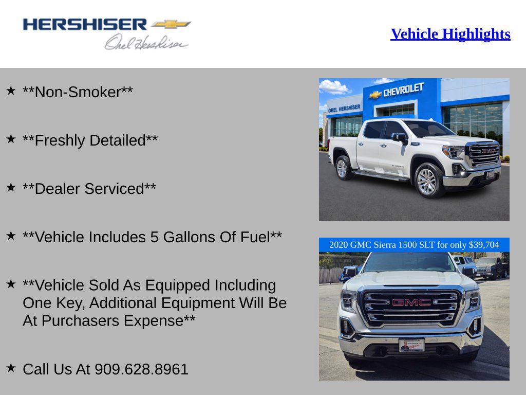 Used 2020 GMC Sierra 1500 SLT w/ SLT Premium Plus Package AWD/4WD image 2