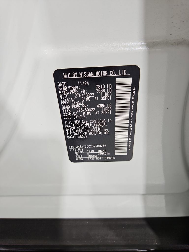 Certified 2025 Nissan Armada Platinum Reserve image 31