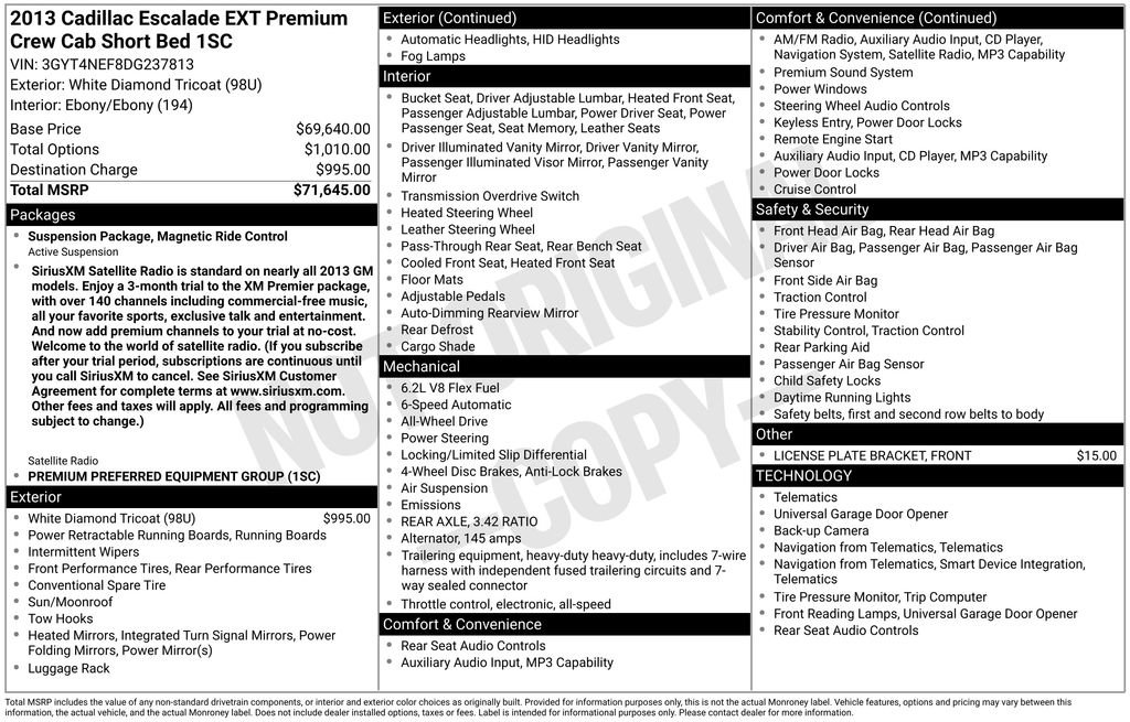 Used 2013 Cadillac Escalade EXT Premium AWD/4WD image 35