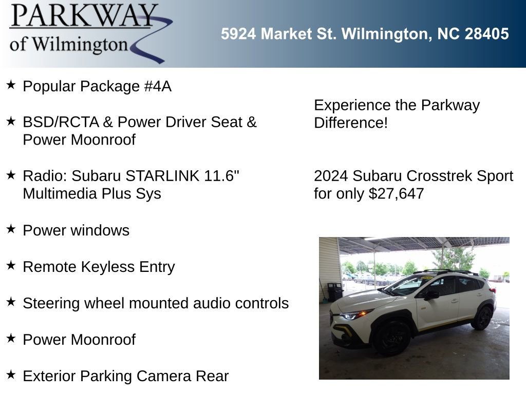 Used 2024 Subaru Crosstrek 2.5i Sport w/ Popular Package #4A AWD/4WD image 6