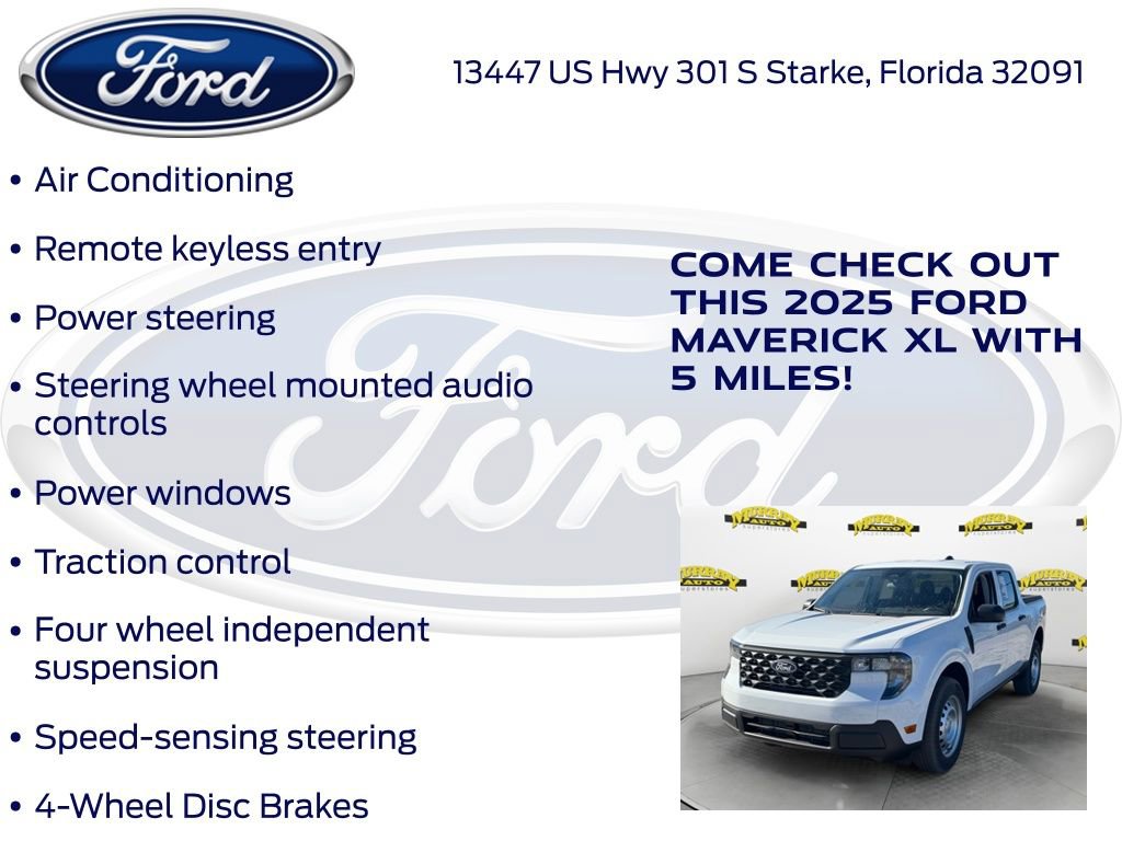 New 2025 Ford Maverick XL w/ Equipment Group 102A image 15