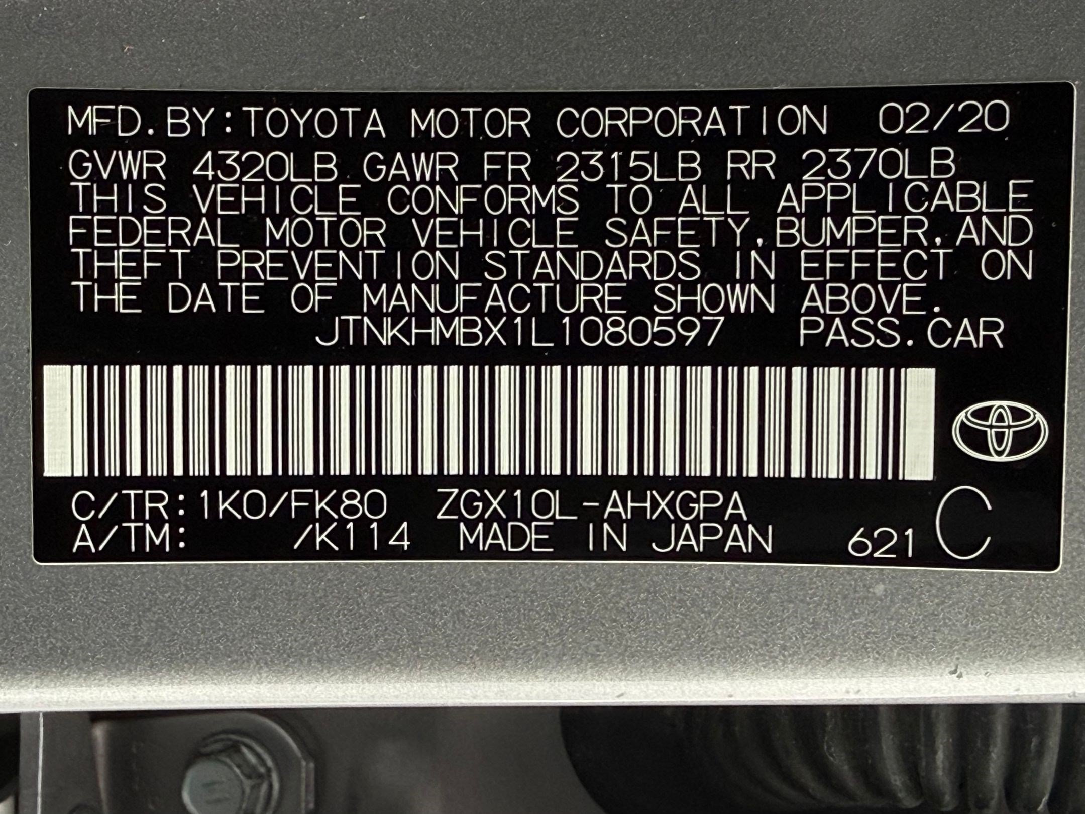 Used 2020 Toyota C-HR XLE FWD image 23