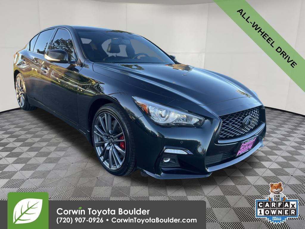 Used 2024 INFINITI Q50 Red Sport 400 w/ Black Opal Edition