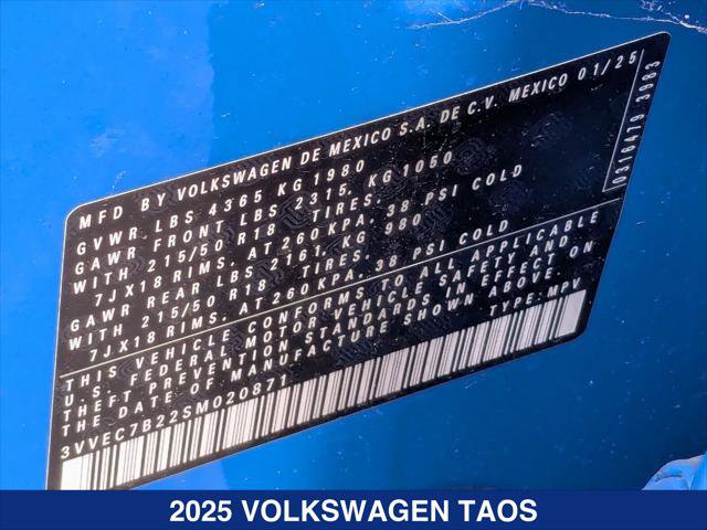 New 2025 Volkswagen Taos SE image 22