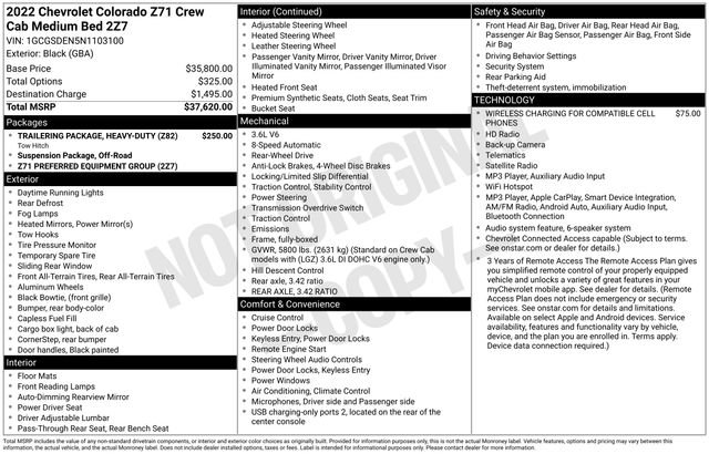 Used 2022 Chevrolet Colorado Z71 RWD image 16