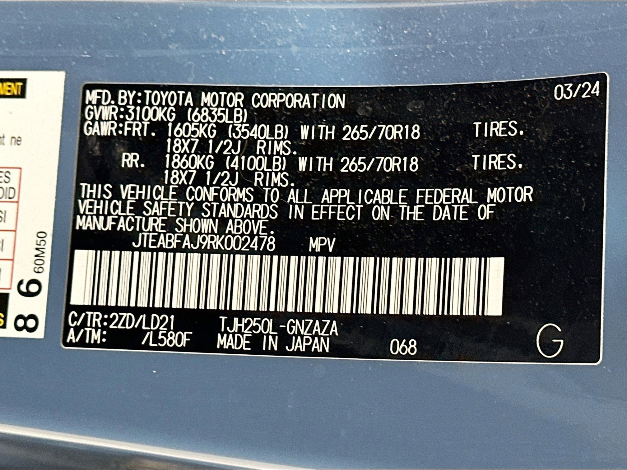 Used 2024 Toyota Land Cruiser AWD/4WD image 41